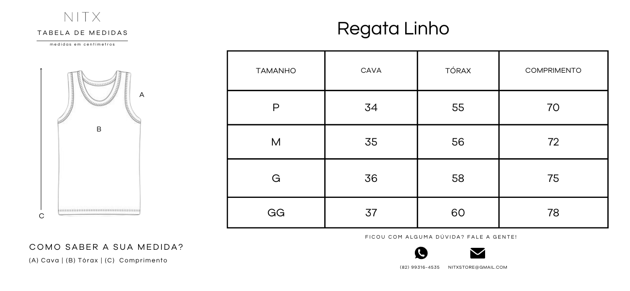 Regata Linho Azul